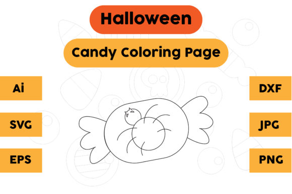 A Candy 14 Halloween Graphics Asset for Seasonal Branding