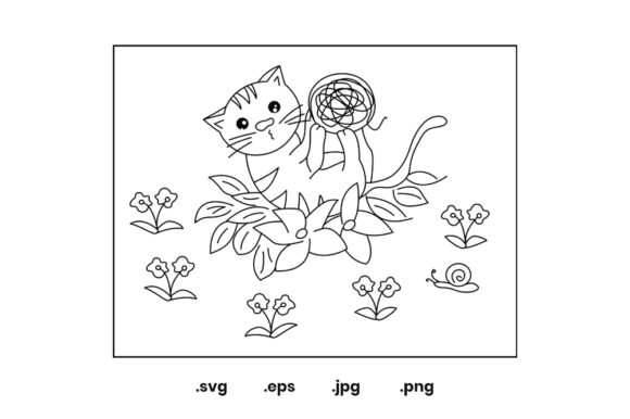 A Cozy Cat Graphic: Reviewing a Printable Coloring Page for Creative Projects