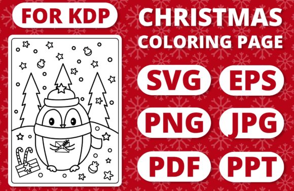 A Designer's Review: Using KDP Christmas Coloring Page 5 in Client Projects