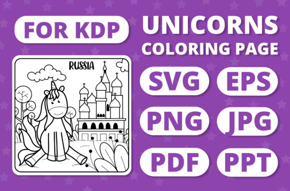 A Dynamic Graphics Asset for Unicorn-Themed Coloring Pages Amp
