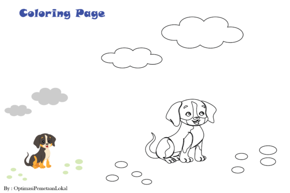 A Friendly Dog Graphic for Local Business Illustrations