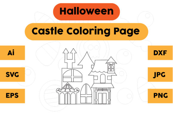 A Gothic Castle Graphic for Editorial Halloween Content