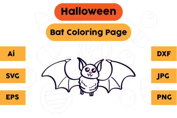 A Halloween Bat Illustration for Branded Seasonal Graphics