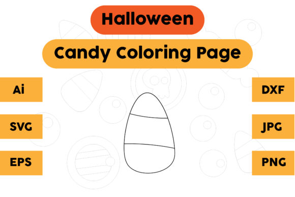 A Halloween Coloring Page for Branding and Marketing Graphics