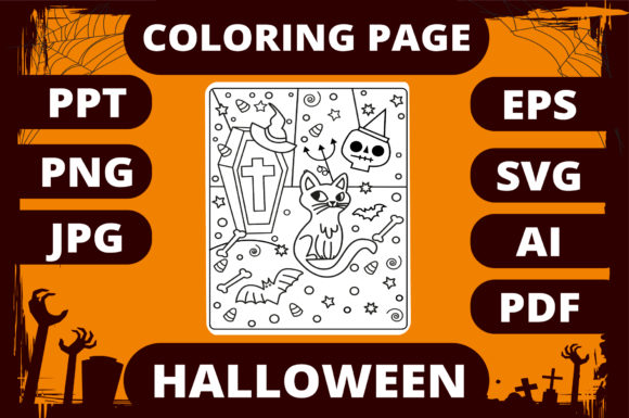 A Halloween Graphic for Branding Beyond Coloring Pages