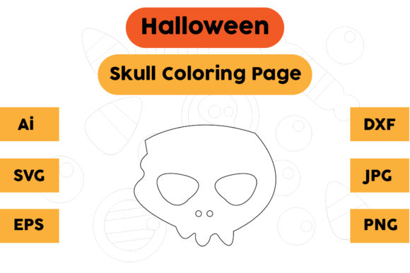 A Halloween Graphics Asset: Skull Coloring Page Review