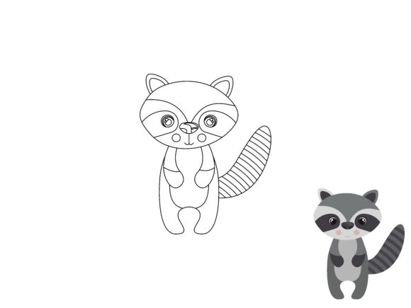 A Playful Coloring Weasel Vector for Crafters