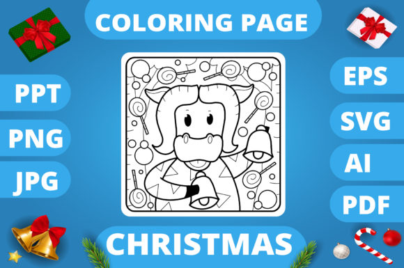 A Professional Review of Christmas Coloring Page for Kids 16 V3 Graphics
