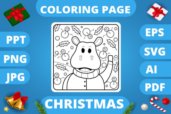 A Review of Christmas Coloring Page for Kids 22 V3 Graphics