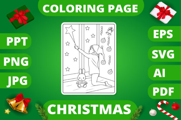 A Review of Christmas Coloring Page for Kids 26 V2 Graphics