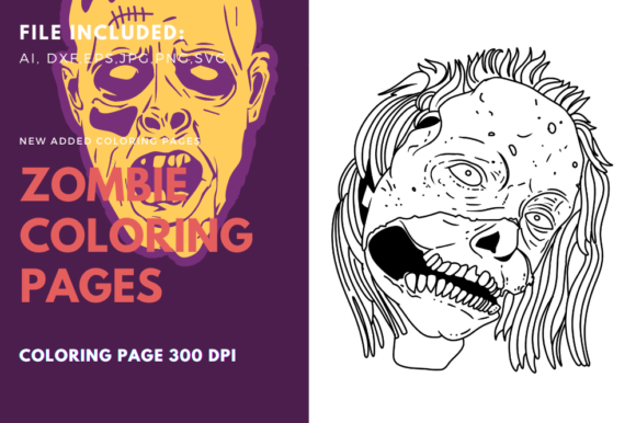 A Zombie Face Graphic for Bold Halloween Editorial Design