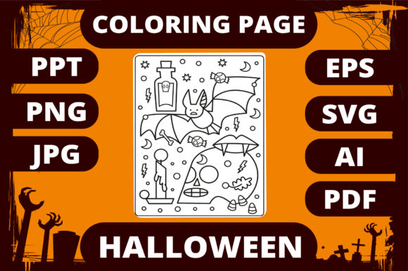 Crafting Halloween Graphics: Coloring Page Review