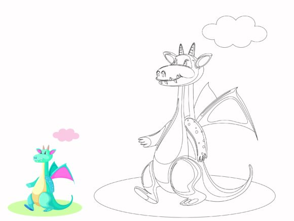 Dragon Graphics for Kid-Friendly Illustrations & Branding