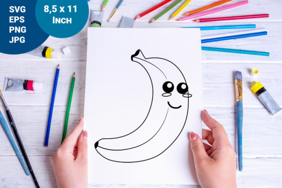 From Graphics to Crafted Products: A Crafter's Review of the Cartoon Banana Coloring Page