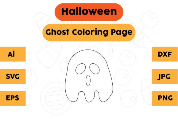 Ghost 12 Graphics: A Crafters Review of a Halloween Coloring Page