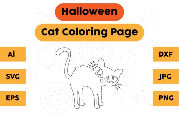 Halloween Cat Graphics for Branding and Content Pages