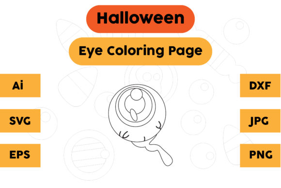 Halloween Coloring Page Eye Graphic: A Brand Designer's Review
