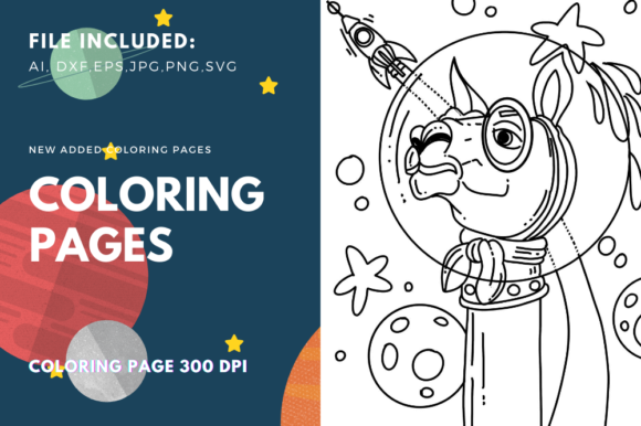 Space Llama Graphics as a Creative Branding Asset